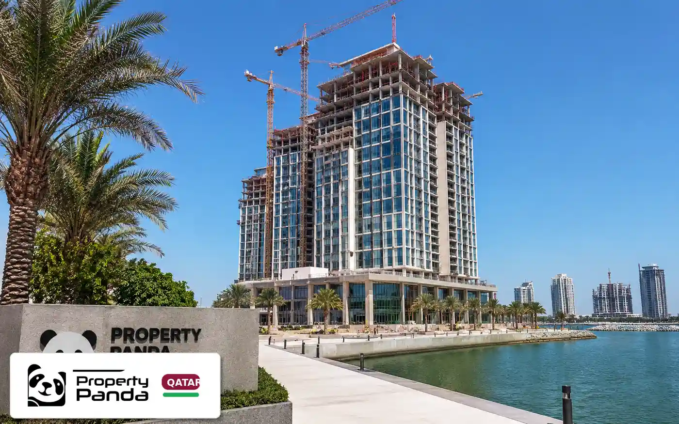 Waterfront residential project under construction in Lusail
